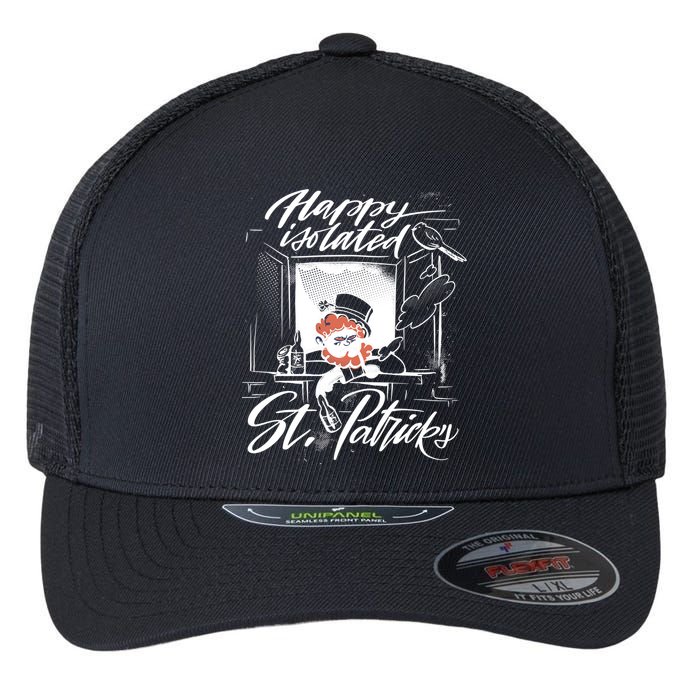 Happy Isolated St Patrick's Day Flexfit Unipanel Trucker Cap