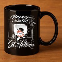 Happy Isolated St Patrick's Day 11oz C Handle Ceramic Mug