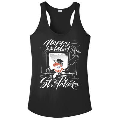 Happy Isolated St Patrick's Day Ladies PosiCharge Competitor Racerback Tank