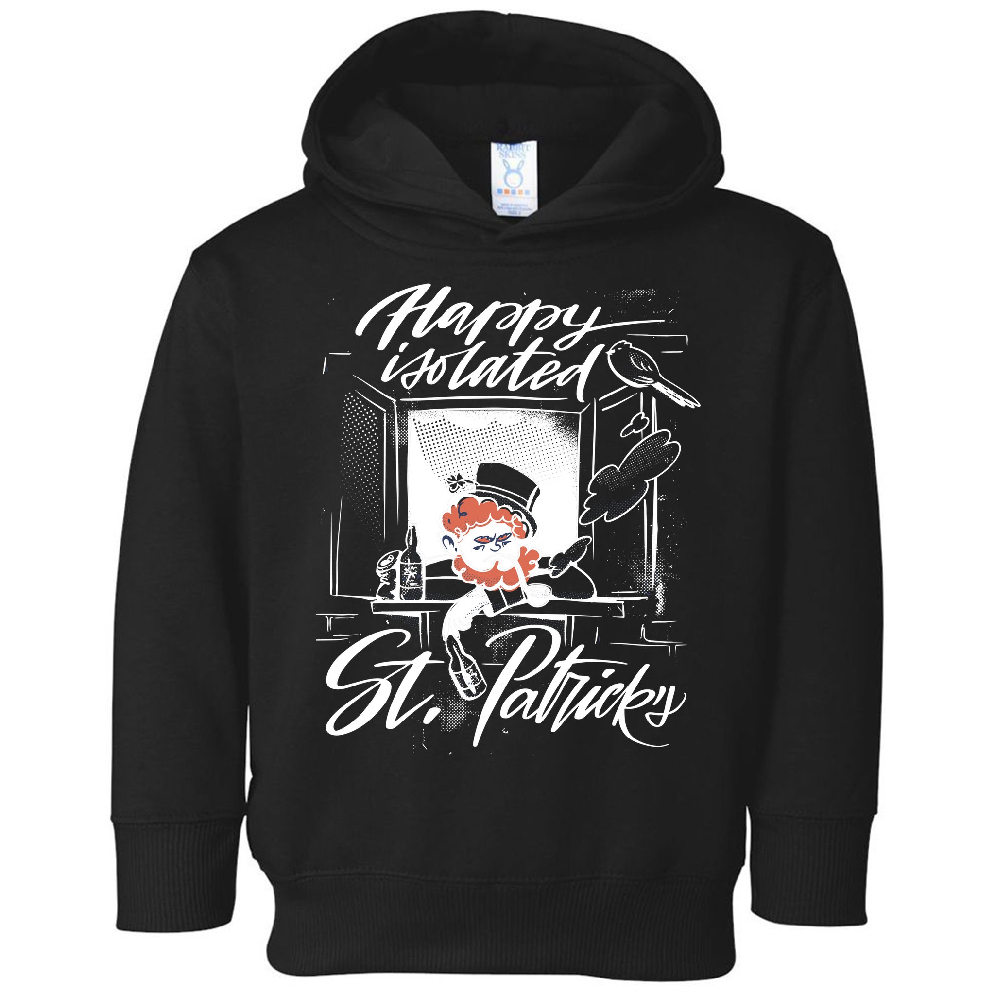 Happy Isolated St Patrick's Day Toddler Hoodie
