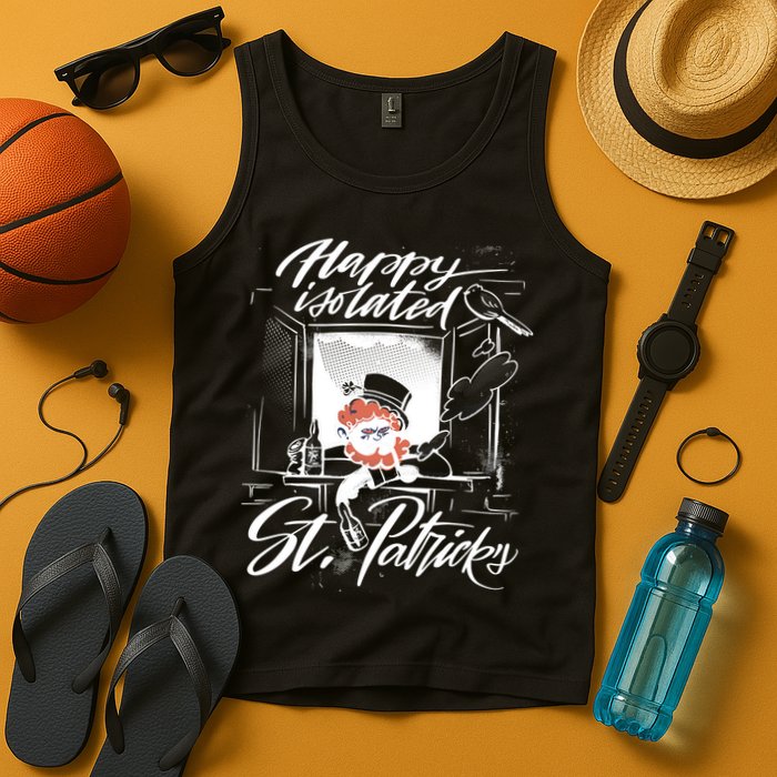 Happy Isolated St Patrick's Day Tank Top