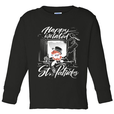 Happy Isolated St Patrick's Day Toddler Long Sleeve Shirt