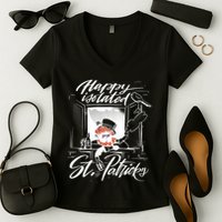 Happy Isolated St Patrick's Day Women's V-Neck T-Shirt