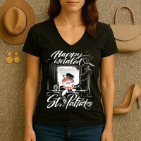 Happy Isolated St Patrick's Day Women's V-Neck T-Shirt