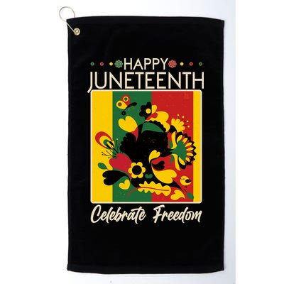 Happy Juneteenth Celebrate Freedom  Abstract Art Golf Towel