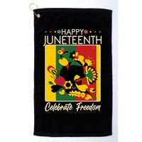 Happy Juneteenth Celebrate Freedom  Abstract Art Golf Towel