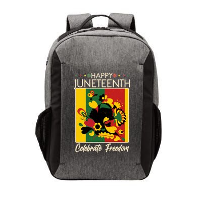Happy Juneteenth Celebrate Freedom  Abstract Art Vector Backpack