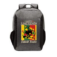 Happy Juneteenth Celebrate Freedom  Abstract Art Vector Backpack
