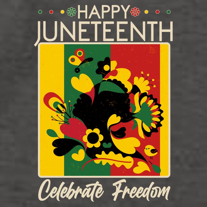 Happy Juneteenth Celebrate Freedom  Abstract Art Vector Backpack