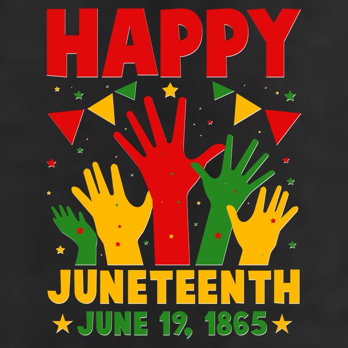 Happy Juneteenth June 19 1865 Celebration Raised Hands Cool Comfort Performance Bucket Hat