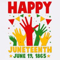 Happy Juneteenth June 19 1865 Celebration Raised Hands Garment-Dyed Sweatshirt