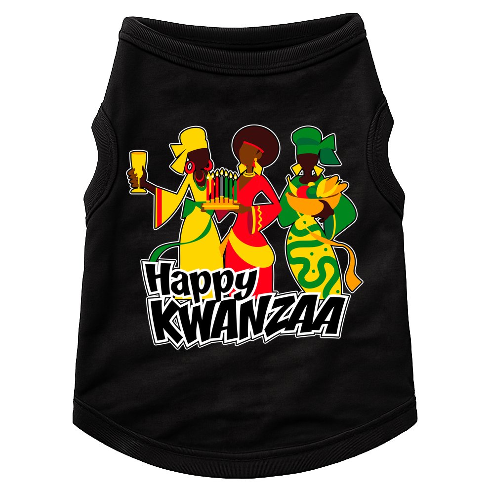 Happy Kwanzaa Celebration  Doggie Tank