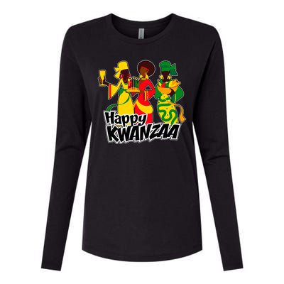 Happy Kwanzaa Celebration  Womens Cotton Relaxed Long Sleeve T-Shirt