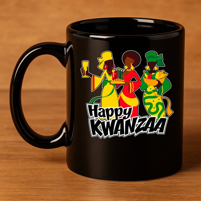 Happy Kwanzaa Celebration  11oz C Handle Ceramic Mug