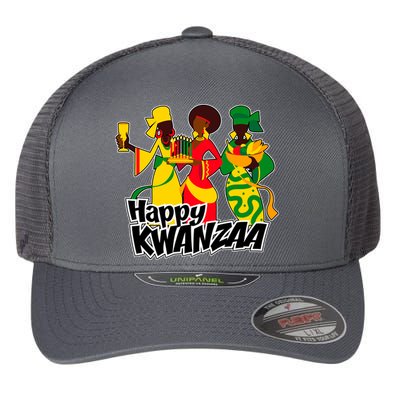 Happy Kwanzaa Celebration  Flexfit Unipanel Trucker Cap