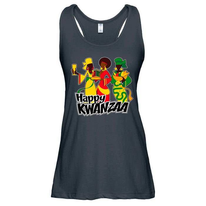 Happy Kwanzaa Celebration  Ladies Essential Flowy Tank