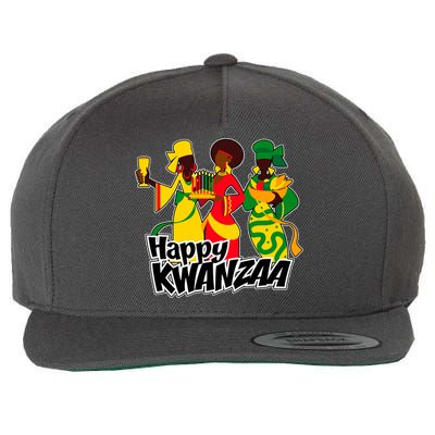 Happy Kwanzaa Celebration  Wool Snapback Cap