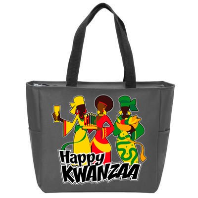 Happy Kwanzaa Celebration  Zip Tote Bag