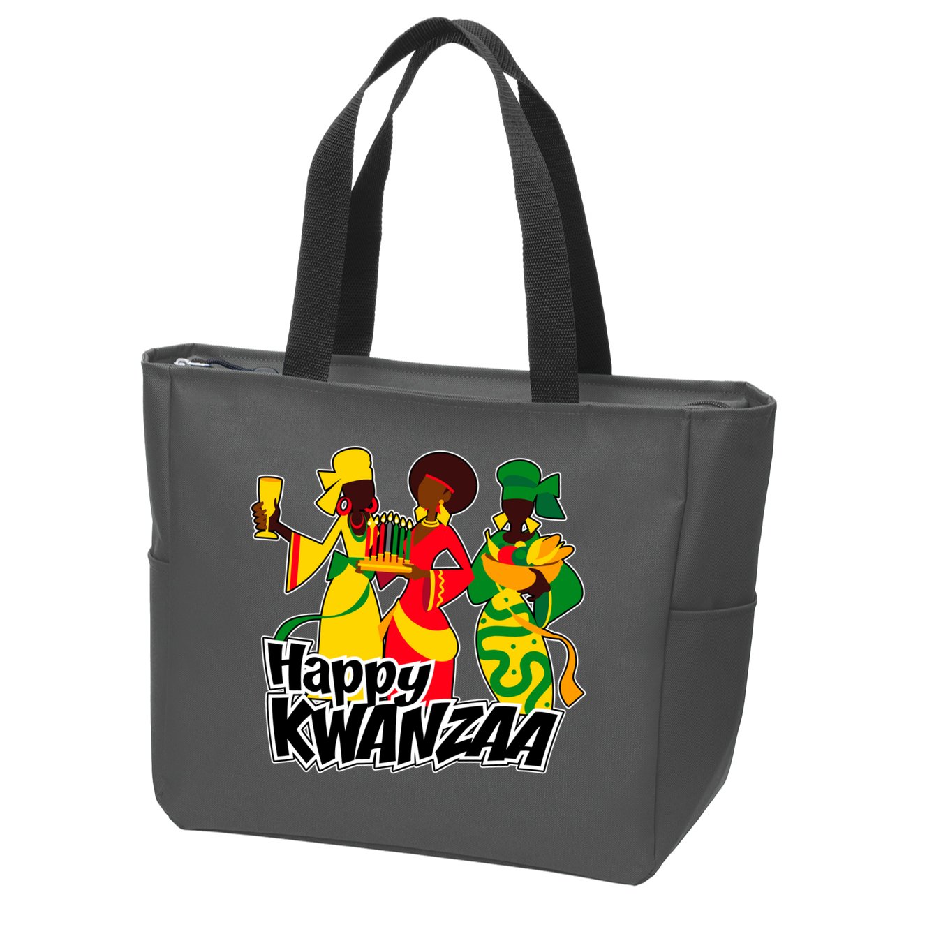 Happy Kwanzaa Celebration  Zip Tote Bag