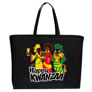 Happy Kwanzaa Celebration  Cotton Canvas Jumbo Tote