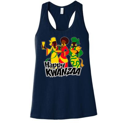 Happy Kwanzaa Celebration  Women's Racerback Tank