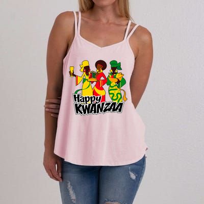 Happy Kwanzaa Celebration  Women's Strappy Tank