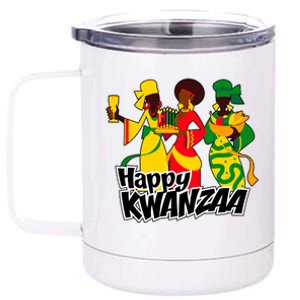 Happy Kwanzaa Celebration  12 oz Stainless Steel Tumbler Cup