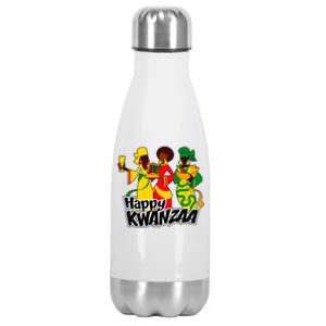 Happy Kwanzaa Celebration  Stainless Steel Insulated Water Bottle