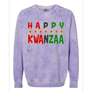 Happy Kwanzaa Holiday Colorblast Crewneck Sweatshirt