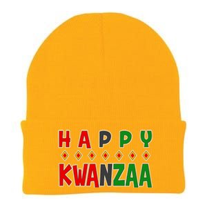 Happy Kwanzaa Holiday Knit Cap Winter Beanie