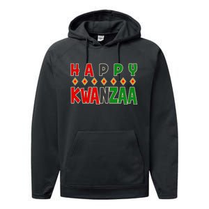 Happy Kwanzaa Holiday Performance Fleece Hoodie