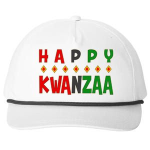 Happy Kwanzaa Holiday Snapback Five-Panel Rope Hat