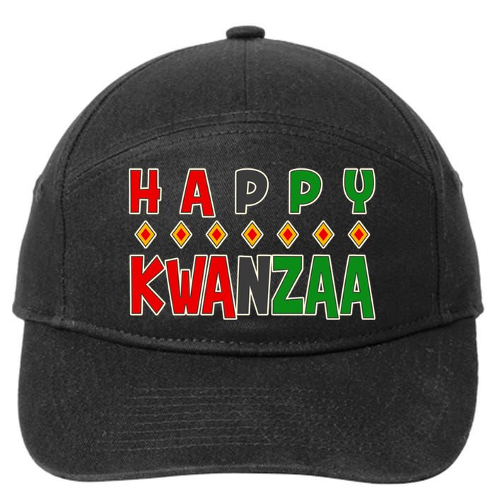 Happy Kwanzaa Holiday 7-Panel Snapback Hat