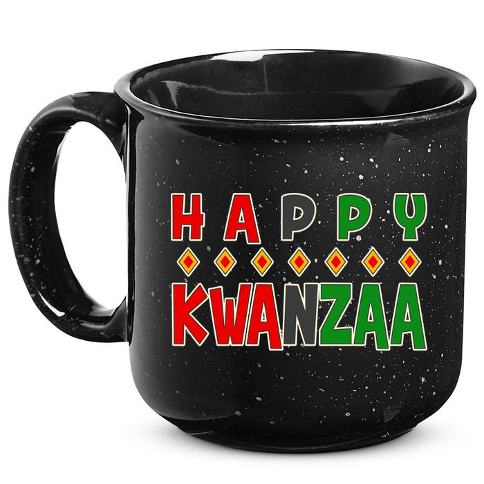 Happy Kwanzaa Holiday 15oz Campfire Ceramic Mug