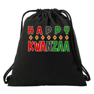 Happy Kwanzaa Holiday Drawstring Bag