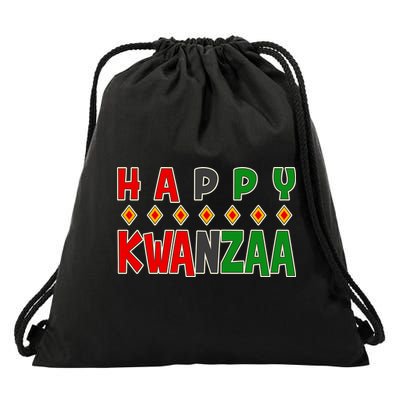Happy Kwanzaa Holiday Drawstring Bag