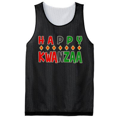 Happy Kwanzaa Holiday Mesh Reversible Basketball Jersey Tank