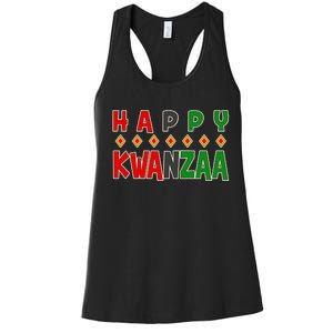 Happy Kwanzaa Holiday Women's Racerback Tank