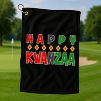 Happy Kwanzaa Holiday Golf Towel