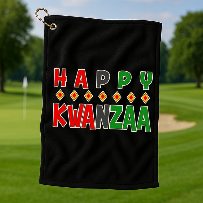 Happy Kwanzaa Holiday Golf Towel
