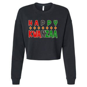 Happy Kwanzaa Holiday Cropped Pullover Crew