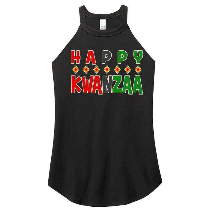 Happy Kwanzaa Holiday Women's Perfect Tri Rocker Tank