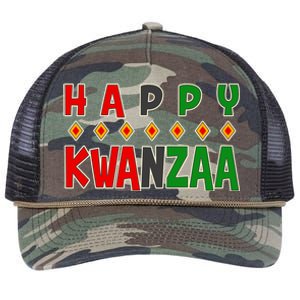 Happy Kwanzaa Holiday Retro Rope Trucker Hat Cap