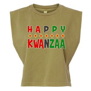 Happy Kwanzaa Holiday Garment-Dyed Women's Muscle Tee