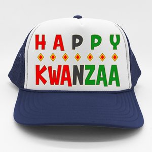 Happy Kwanzaa Holiday Trucker Hat