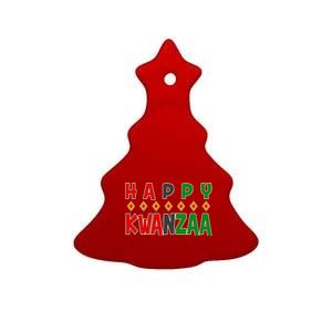 Happy Kwanzaa Holiday Ceramic Tree Ornament