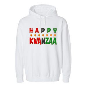 Happy Kwanzaa Holiday Garment-Dyed Fleece Hoodie