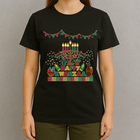 Happy Kwanzaa Traditional Colors Kinara Candles T-Shirt