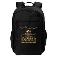 Happy Kwanzaa Traditional Colors Kinara Candles Daily Commute Backpack