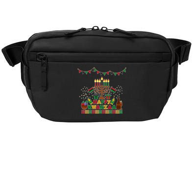 Happy Kwanzaa Traditional Colors Kinara Candles Crossbody Pack